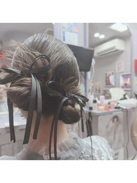 パワープラスヘア ツインシニヨン