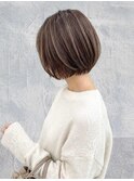 くびレイヤーエモージュグレージュカラーくびれショート/吉祥寺