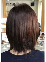 ヘアークリップバース レイヤーボブ。
