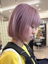 サンクプロジェクト(cinq PROJECT)&nbsp;ピンクベージュのふんわりボブレイヤー