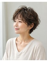 アヴァンス プロデュース バイ エガオ 大阪梅田店(AVANCE. PRODUCED by EGAO) ショート×ナチュラルパーマスタイル