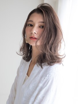 ヘアアンドエステ ヒロイン 西麻布本店(Hair&Esthe HIROIN) 『HIROIN西麻布本店』かきあげバング×ひし形レイヤー