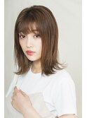 伸ばしかけ外ハネストレート