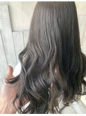 暗透け髪グレージュ