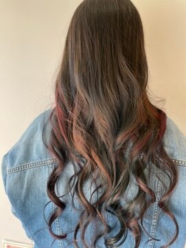 ビオトープ(Bio Top) インナーカラー×レッド◎30代40代50代