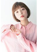 大人可愛いパッツン丸みボブ☆20代/30代/40代/50代