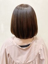 アロマヘアルーム 横浜店(AROMA hair room)&nbsp;大人ガーリーチョコレート小顔ボブハイライト/横浜/横浜西口