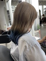 ジエクト カナウ(The Ect canow)&nbsp;裾カラーブルー/デザインカラー/ミルクティーカラー