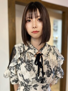 ジャンクス 千葉(junks) グレージュカラー/シルキーベージュ/艶髪ボブ[千葉/千葉中央]