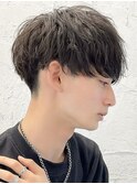 波巻きスパイラルツイストスパイラルパーマツーブロックパーマ