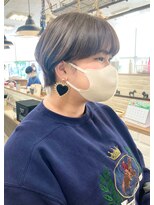 ソソ(soso)&nbsp;【soso 伊勢田】マッシュショート×グレージュ【横浜/ブリーチ】