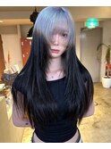 シルバーカラー ルーツカラー