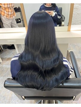ブレンド 渋谷(BLend) 縮毛矯正.レイヤーカット.ブルーブラック.髪質改善. ヘアカラー