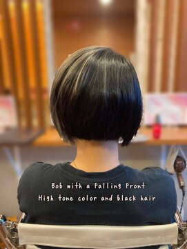 ピールアーク(peal ark) 20代30代前下がりショートツヤ感ボブウルフレイヤーカット