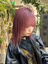 ヲタク(wotaku.)&nbsp;レッドカラーチェリーピンク暖色カラーダブルカラーケアブリーチ