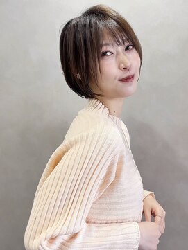 ミルシェ(MILSHE) ショートカット/大人可愛い/似合わせ小顔/白髪ぼかし/脱白髪染め