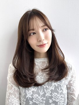 コート 表参道(Cote) ロングレイヤー艶髪美髪 小顔 似合わせ ブラウンカラー 骨格補正