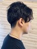 メンズカット＋ダメージレスパーマ＋クイックアロマスパ￥8500
