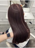 ブリーチなしWカラーで叶える＊艶髪チョコレートピンク＊新井