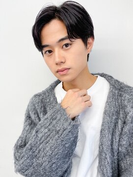 クオリス 赤塚店(QUALIS) 20代30代40代メンズビジネスツーブロックアッシュブラック