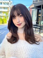 ミズチャーム(Ms.CHARM)&nbsp;くびれヘア/オリーブグレージュ/こなれミディ/韓国ヘア