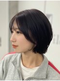 似合わせショート/暗髪/くすみベージュ/ショートボブ