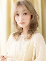 カバーヘア ブリス 北浦和(COVER HAIR bliss) ホワイトブロンドデジタルパーマロングウルフY北浦和20代30代