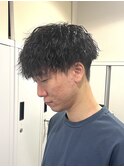 【平山明樹】縦落ちスパイラルパーマ