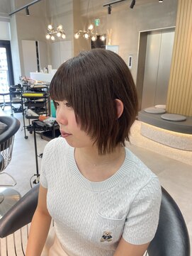 ロンドミラー 博多店(Lond Mirror) レイヤーカット/ハッシュカット/透明感/ダブル/ブリーチなし/夏