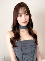 レア 表参道(L'ea)&nbsp;暗めカラーグランマッシュデザインカラーフェイスフレーミング