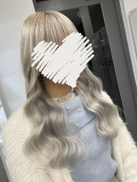 ラピステン 福岡天神 大名店(Lapis) シルバー×エクステ/馴染み◎地毛に合わせてエクステもカラー!