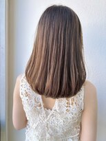 カバーヘア ブリス 川口(COVER HAIR bliss)&nbsp;小顔見せ◎ミディアムレイヤー×大人可愛い透明感カラーp川口