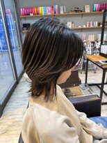 エンブレス(EnBlesS)&nbsp;西宮/ウルフカット/白髪染め/ハイライト/ウルフレイヤー