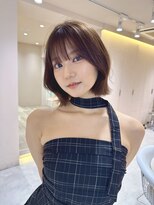 サンド ミュウ 横浜店(sand mieu)&nbsp;レイヤーボブ/ミディアムレイヤー/ハッシュカット/ダークグレー