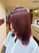 ファブ 千葉店(FaB)&nbsp;【ブリーチなしダブルカラー×チェリーレッド】