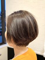 シュヴー 築地(CHEVEUX)&nbsp;明るい白髪染め/白髪ぼかし/丸みショート/40代/50代/60代/