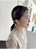 結婚式ヘアー　お呼ばれヘアー　二次会ヘアー　ヘアアレンジ