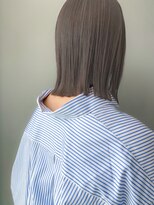 ヌード(nude)&nbsp;グレージュボブ｜ブリーチなし髪質改善ケアカラー