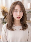 ダークブラウンブリーチなし抜け感ヘアロングウルフカット20代c8
