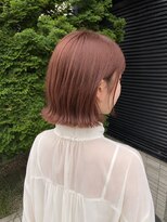 リア トーキョー(Lia TOKYO)&nbsp;【工藤武士】切りっぱなしボブ×ピンクベージュ上品大人艶髪ヘア
