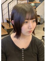 シークレットミラーズ(SECRET MIRRORS)&nbsp;シースルーバング×ウルフレイヤーボブ（プチウルフボブ）