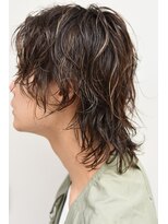 ユノ(juno)&nbsp;メンズハイライト　ウルフ　カルマパーマ