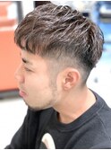 men's刈り上げフェードショート