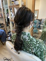 ロカット サロン(Roquat Salon)&nbsp;あみおろしポニーヘアアレンジ【立川/ヘアアレンジ/立川/立川】