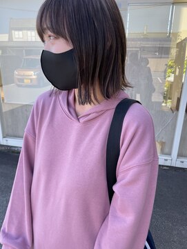 アース 鶴岡店(HAIR&MAKE EARTH) 外ハネブリーチボブ【EARTH鶴岡】