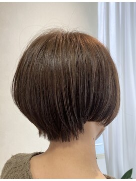 フレア 心 武庫之荘(flare) ショートボブ＊オリーブブラウン