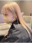 ba193ニュアンスカラー2wayバングヴェールカラーオン眉ショート