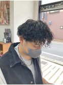 メンズ波巻きパーマ