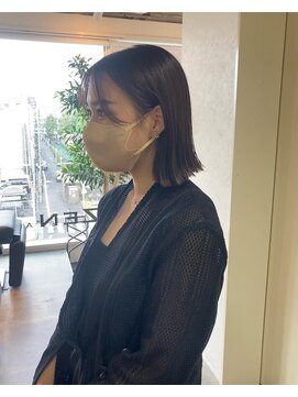 ヘアースタジオゼン アドバンス(hair studio Zen advance) ぱっつん切りっぱなし外ハネボブ