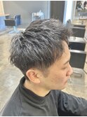 メンズマッシュパーマツイストスパイラルパーマ波巻きパーマ